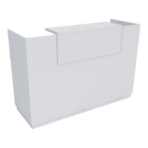 Γραφείο reception Lotus pakoworld σε λευκή απόχρωση  180x70x110εκ-069-000104