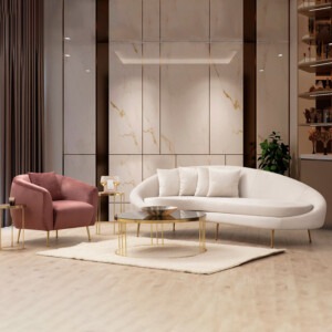 Πολυθρόνα PWF-0574 pakoworld ύφασμα ροζ 70x82x82εκ-071-001283