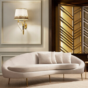 Καναπές 3θέσιος PWF-0574 pakoworld αριστερή γωνία ύφασμα μπεζ 255x120x85εκ-071-001362