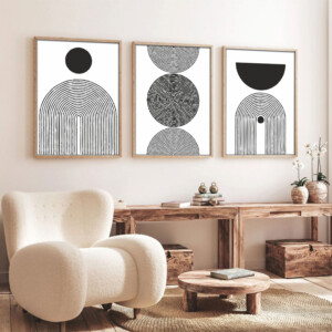 Πίνακας σε καμβά Serchie pakoworld τρίπτυχος με ψηφιακή εκτύπωση 30x3x40εκ-071-001574