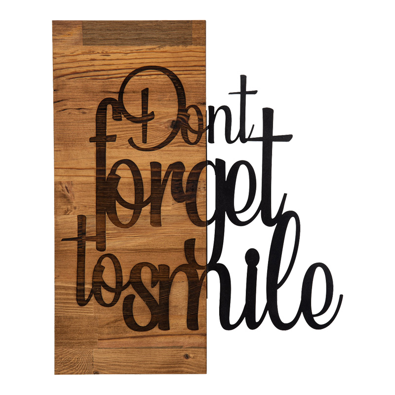 Διακοσμητικό τοίχου Smiley pakoworld ξύλο πεύκου σε φυσική απόχρωση με μαύρο μέταλλο 47x3x58εκ-071-001577 Διακοσμητικό τοίχου Smiley pakoworld ξύλο πεύκου σε φυσική απόχρωση με μαύρο μέταλλο 47x3x58εκ-071-001577