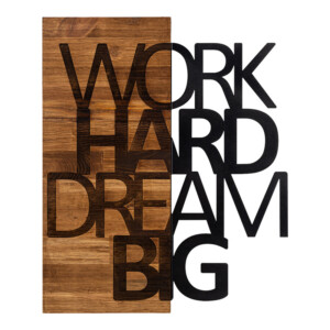 Διακοσμητικό τοίχου Deseze pakoworld ξύλο πεύκου σε φυσική απόχρωση με μαύρο μέταλλο 48x3x58εκ-071-001583