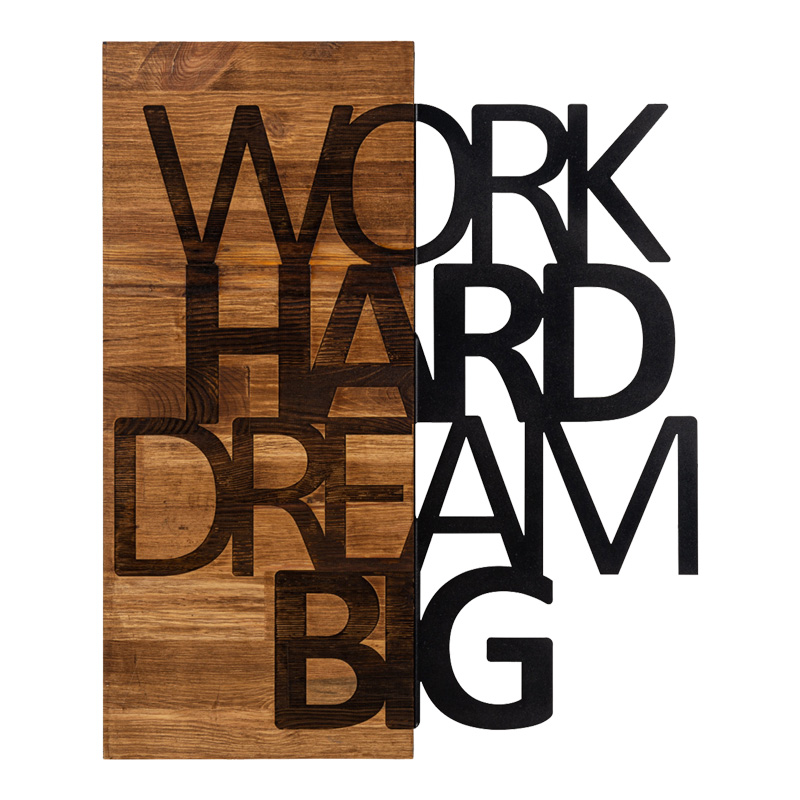 Διακοσμητικό τοίχου Deseze pakoworld ξύλο πεύκου σε φυσική απόχρωση με μαύρο μέταλλο 48x3x58εκ-071-001583