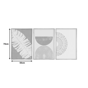 Πίνακας σε καμβά Terpen I pakoworld τρίπτυχος με ψηφιακή εκτύπωση 50x2x70εκ-071-001597