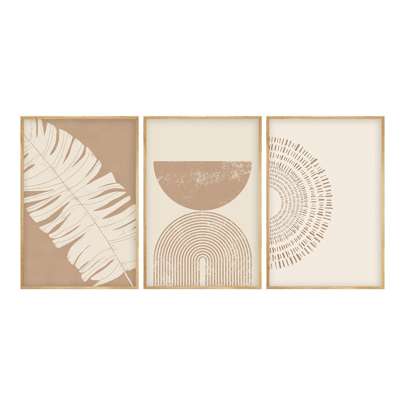 Πίνακας σε καμβά Terpen I pakoworld τρίπτυχος με ψηφιακή εκτύπωση 50x2x70εκ-071-001597