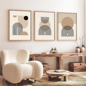 Πίνακας σε καμβά Jefton pakoworld τρίπτυχος με ψηφιακή εκτύπωση 50x2x70εκ-071-001598