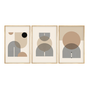 Πίνακας σε καμβά Jefton pakoworld τρίπτυχος με ψηφιακή εκτύπωση 50x2x70εκ-071-001598