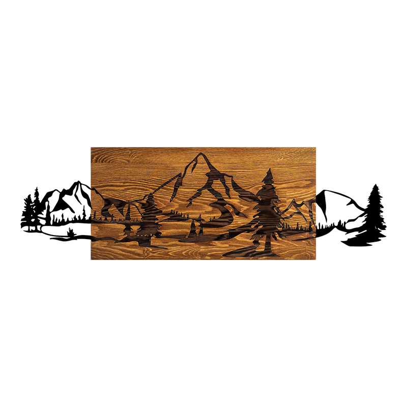 Διακοσμητικό τοίχου Nereve pakoworld ξύλο πεύκου σε φυσική απόχρωση με μαύρο μέταλλο 95x3x30εκ-071-001600 Διακοσμητικό τοίχου Nereve pakoworld ξύλο πεύκου σε φυσική απόχρωση με μαύρο μέταλλο 95x3x30εκ-071-001600