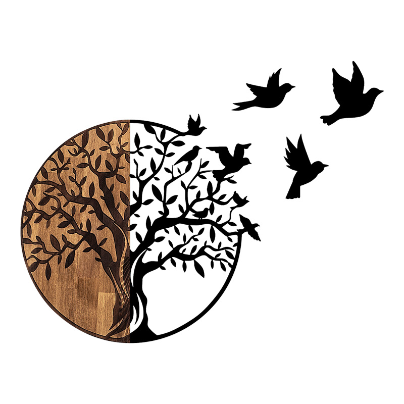 Διακοσμητικό τοίχου Benanje pakoworld ξύλο πεύκου σε φυσική απόχρωση με μαύρο μέταλλο 92x3x71εκ-071-001603 Διακοσμητικό τοίχου Benanje pakoworld ξύλο πεύκου σε φυσική απόχρωση με μαύρο μέταλλο 92x3x71εκ-071-001603