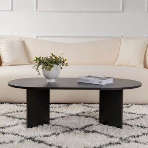 Τραπέζι σαλονιού Tabletod pakoworld σε μαύρη απόχρωση 119x60x40εκ-071-001607