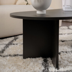 Τραπέζι σαλονιού Tabletod pakoworld σε μαύρη απόχρωση 119x60x40εκ-071-001607