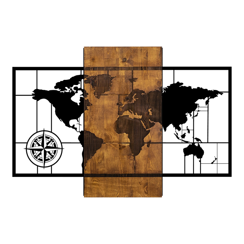 Διακοσμητικό τοίχου Merzo pakoworld ξύλο πεύκου σε φυσική απόχρωση με μαύρο μέταλλο 58x3x85εκ-071-001608 Διακοσμητικό τοίχου Merzo pakoworld ξύλο πεύκου σε φυσική απόχρωση με μαύρο μέταλλο 58x3x85εκ-071-001608