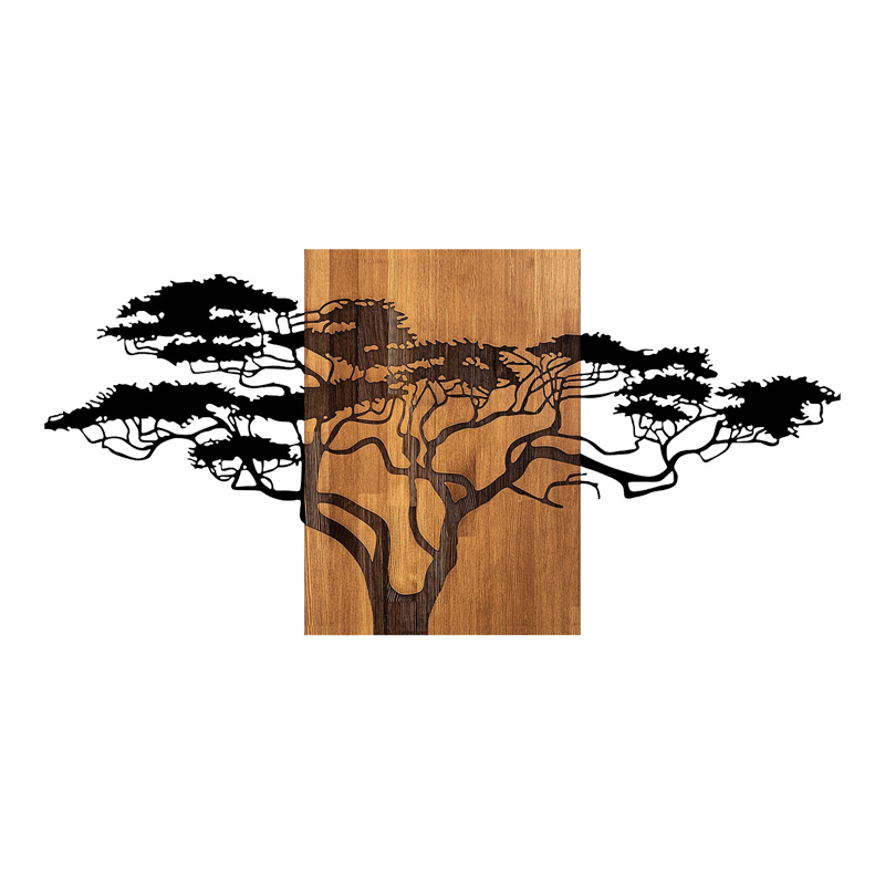 Διακοσμητικό τοίχου Efren pakoworld ξύλο πεύκου σε φυσική απόχρωση με μαύρο μέταλλο 144x3x70εκ-071-001610 Διακοσμητικό τοίχου Efren pakoworld ξύλο πεύκου σε φυσική απόχρωση με μαύρο μέταλλο 144x3x70εκ-071-001610