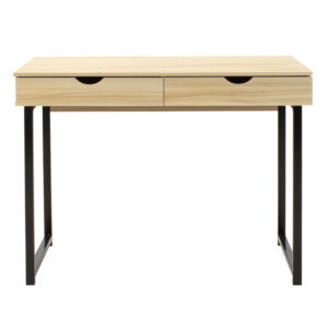 Γραφείο Vitor μεταλλικό με επιφάνεια MDF χρώμα φυσικό 100x48x75εκ-072-000005