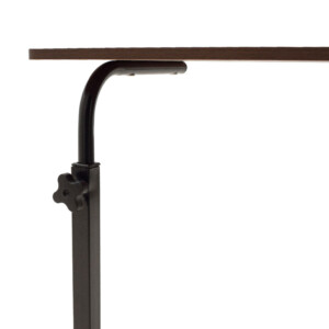 Γραφείο Piper pakoworld με αυξομείωση ύψους-MDF καρυδί-μαύρο 60x40x69-90εκ-072-000025