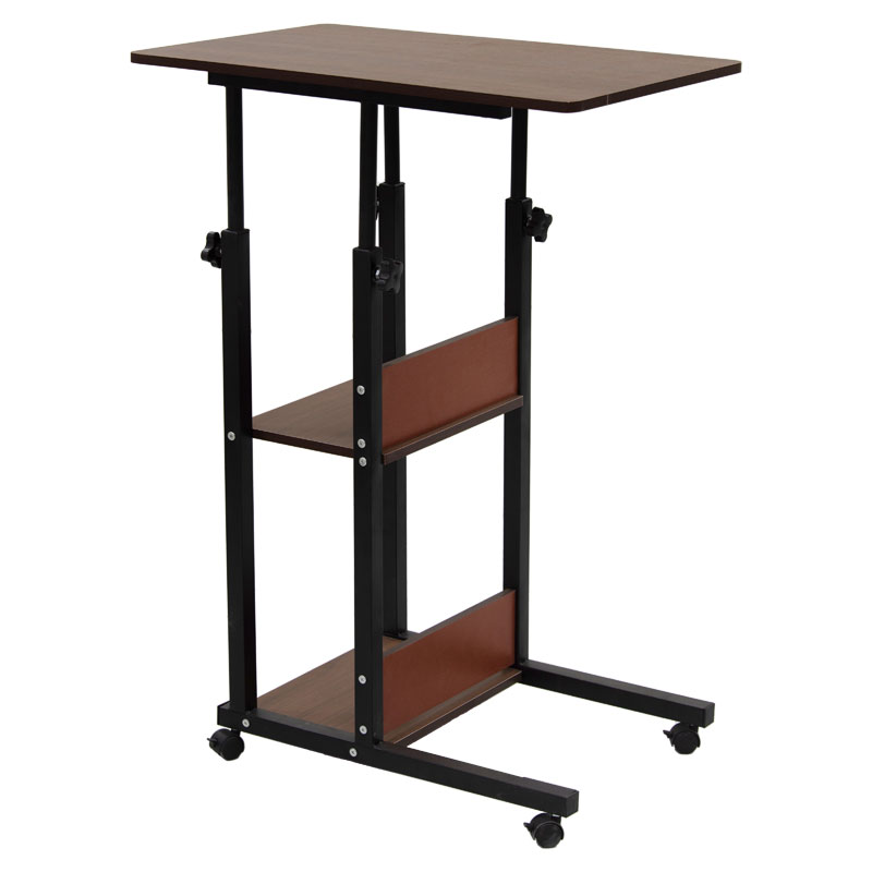 Βοηθητικό τραπέζι Babs pakoworld τροχήλατο καρυδί-μαύρο 60x40x71-92εκ-072-000050 Βοηθητικό τραπέζι Babs pakoworld τροχήλατο καρυδί-μαύρο 60x40x71-92εκ-072-000050