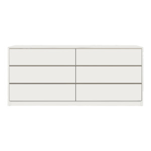 Συρταριέρα Kuanger pakoworld mdf σε λευκή απόχρωση 120x40x70εκ-072-000112