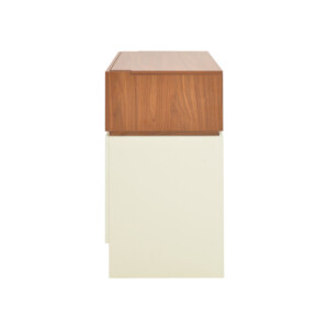 Τουαλέτα κρεβατοκάμαρας Sonlen pakoworld σε καρυδί-κρεμ απόχρωση 60x45x130εκ-072-000155