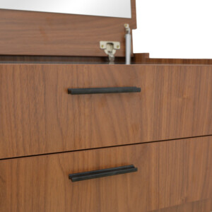 Τουαλέτα κρεβατοκάμαρας Sonlen pakoworld σε καρυδί-κρεμ απόχρωση 60x45x130εκ-072-000155