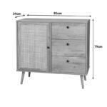 Μπουφές Oslo pakoworld σε sonoma απόχρωση 85x39x79εκ-086-000023