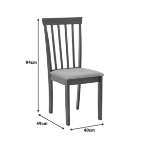 Καρέκλα Houston pakoworld σε καρυδί απόχρωση 40x49x94εκ-091-000010