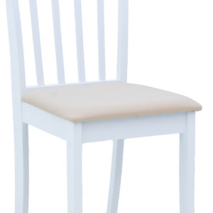 Καρέκλα Houston pakoworld σε λευκή απόχρωση 40x49x94εκ-091-000011