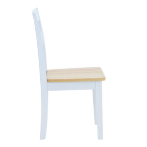 Καρέκλα York pakoworld σε λευκή-φυσική απόχρωση 39.5x47.5x89εκ-091-000013