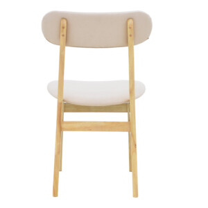 Καρέκλα Gaborn  pakoworld σε φυσικό-μπεζ απόχρωση 47x47x81