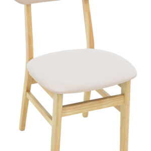 Καρέκλα Gaborn  pakoworld σε φυσικό-μπεζ απόχρωση 47x47x81