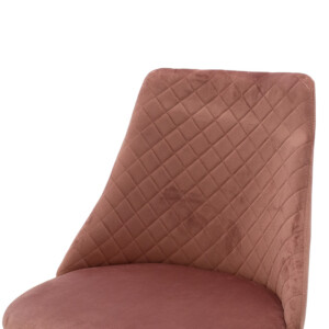 Καρέκλα Giselle pakoworld βελούδο σάπιο μήλο-μαύρο πόδι-096-000022