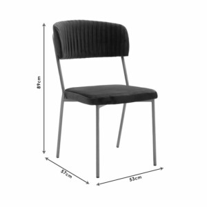 Καρέκλα Livio pakoworld βελούδο μπορντό-χρυσό πόδι-101-000045