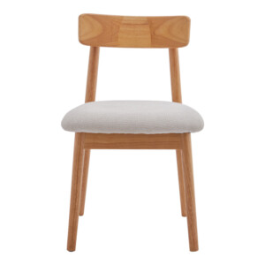 Καρέκλα Tullo pakoworld rubberwood σε φυσική απόχρωση 46x45x78εκ-101-000126