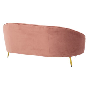 Καναπές 3θέσιος Amora pakoworld βελούδο σάπιο μήλο-χρυσό 180x81x77εκ-110-000043