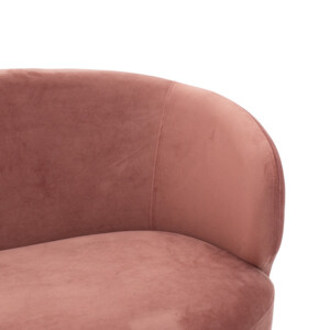 Καναπές 2θέσιος Rony pakoworld βελούδο σάπιο μήλο-χρυσό 132x82x83εκ-110-000048