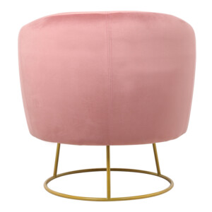 Πολυθρόνα Rony pakoworld βελούδο σάπιο μήλο-πόδι χρυσό μέταλλο 78x75x82εκ-110-000055