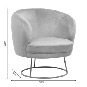 Πολυθρόνα Rony pakoworld βελούδο σάπιο μήλο-πόδι χρυσό μέταλλο 78x75x82εκ-110-000055