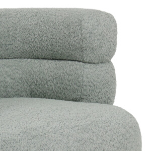 Πολυθρόνα Foleja pakoworld μπουκλέ ύφασμα σε φυστικί απόχρωση με μαύρα μεταλλικά πόδια 76x75x72εκ-110-000092