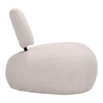 Πολυθρόνα Stonie pakoworld μπουκλέ ύφασμα σε μπεζ απόχρωση 67x73x67εκ-110-000102