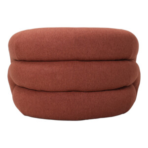 Πολυθρόνα Lexy pakoworld ύφασμα σε κεραμιδί απόχρωση 100x89.5x60εκ-110-000120