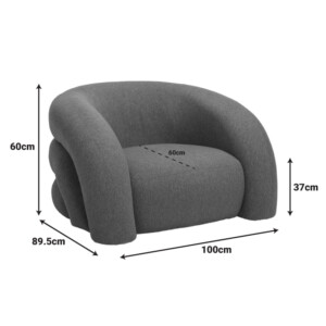 Πολυθρόνα Lexy pakoworld ύφασμα σε κεραμιδί απόχρωση 100x89.5x60εκ-110-000120