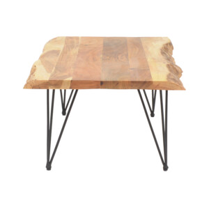 Τραπέζι σαλονιού Miles pakoworld μασίφ ξύλο ακακίας σε φυσική απόχρωση 115x69x41εκ-113-000041