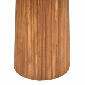 Τραπέζι Canicule pakoworld μασίφ ξύλο ακακίας σε φυσική απόχρωση Φ150x75εκ-113-000044