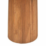 Τραπέζι Canicule pakoworld μασίφ ξύλο ακακίας σε φυσική απόχρωση Φ150x75εκ-113-000044