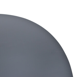 Τραπέζι Canicule pakoworld μασίφ ξύλο ακακίας σε μαύρη απόχρωση Φ150x75εκ-113-000052