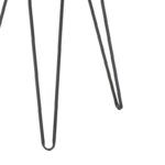 Τραπεζάκι σαλονιού Erzmo Inart φυσικό-μαύρο μέταλλο-ξύλο Φ40x56εκ-115-003181