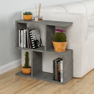 Βοηθητικό τραπέζι Homemania pakoworld γκρι antique 60x20x60εκ-119-001088