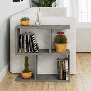 Βοηθητικό τραπέζι Homemania pakoworld γκρι antique 60x20x60εκ-119-001088