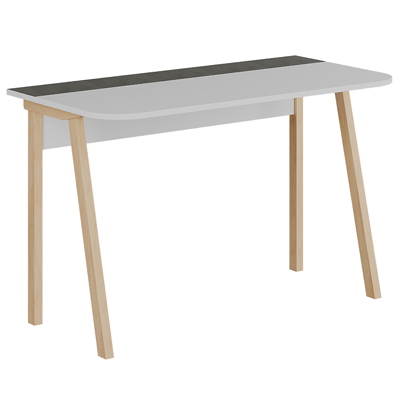 Γραφείο εργασίας Malia pakoworld λευκό-φυσικό-ανθρακί antique 120x60.5x75εκ-119-001119