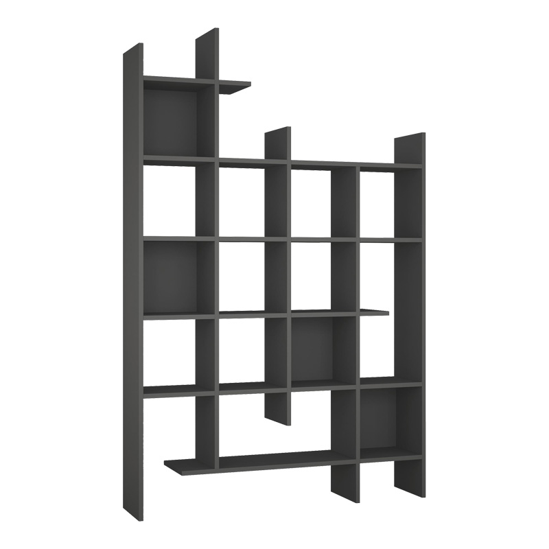 Βιβλιοθήκη Manco pakoworld σε ανθρακί απόχρωση 122x25.5x188εκ-119-001252 Βιβλιοθήκη Manco pakoworld σε ανθρακί απόχρωση 122x25.5x188εκ-119-001252