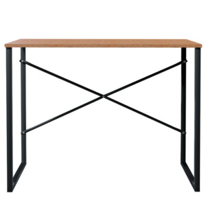 Γραφείο Zayn pakoworld χρώμα καρυδί - μαύρο 90x60x70εκ-120-000053